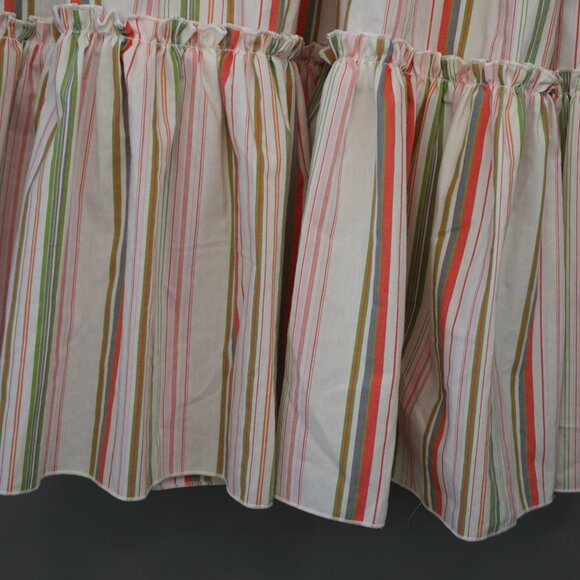 Mystic Sun Strapless Smocked Midi White Striped Sundress with Ruffle Hem size S - Picture 6 of 16